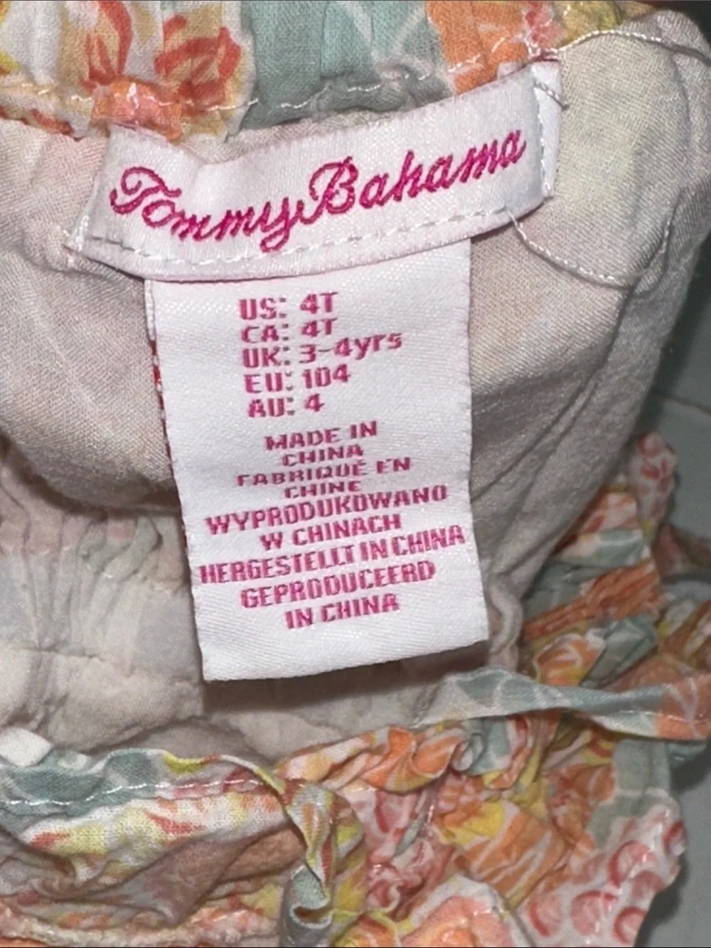Lot of 2 Tommy Bahama Girls Toddler Dress‎ 4T